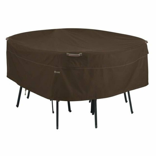 Propation Madrona Rainproof Round Patio Table & Chair Set Cover - Medium, Dark Cocoa PR3374785